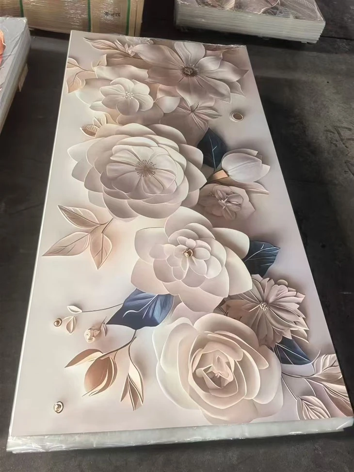 Custom Pattern Size 5D Printing PVC UV Marble Sheet suppliers