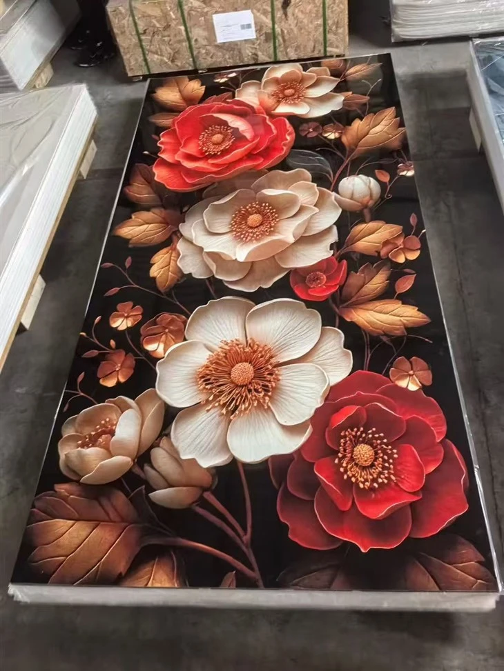 Waterproof 5D UV Coated PVC Marble Decor Sheet manufacturers