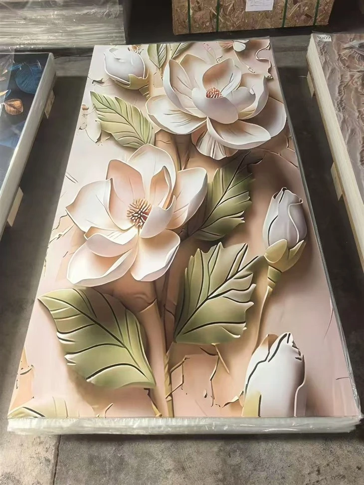 Waterproof 5D UV Coated PVC Marble Decor Sheet high quality