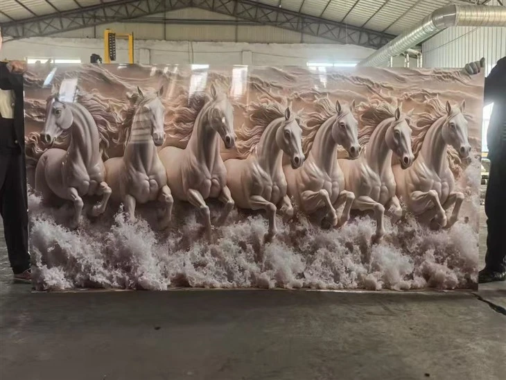 Waterproof 5D UV Coated PVC Marble Decor Sheet suppliers