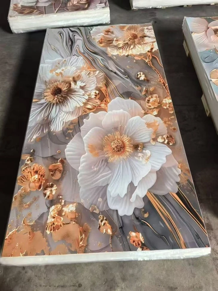 Waterproof 5D UV Coated PVC Marble Decor Sheet manufacturers